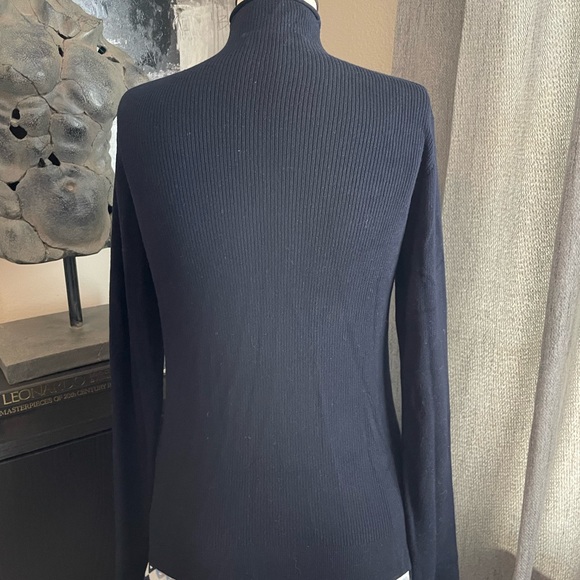Zara Knit navy sweater EUC - Picture 3 of 6